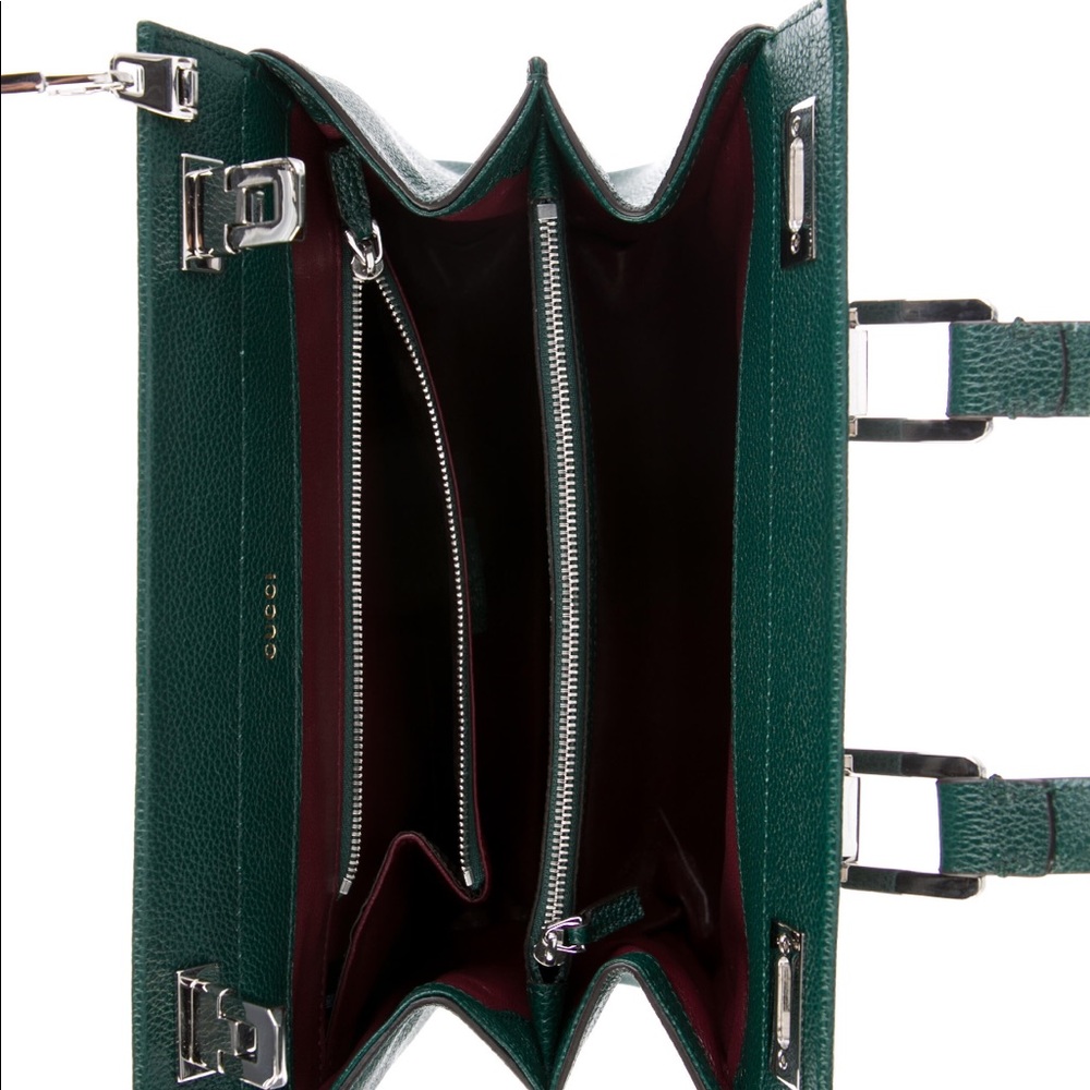 Gucci Top Handle Bag Zumi Shibuya medium Green Leather crossbody - Picture 6 of 9
